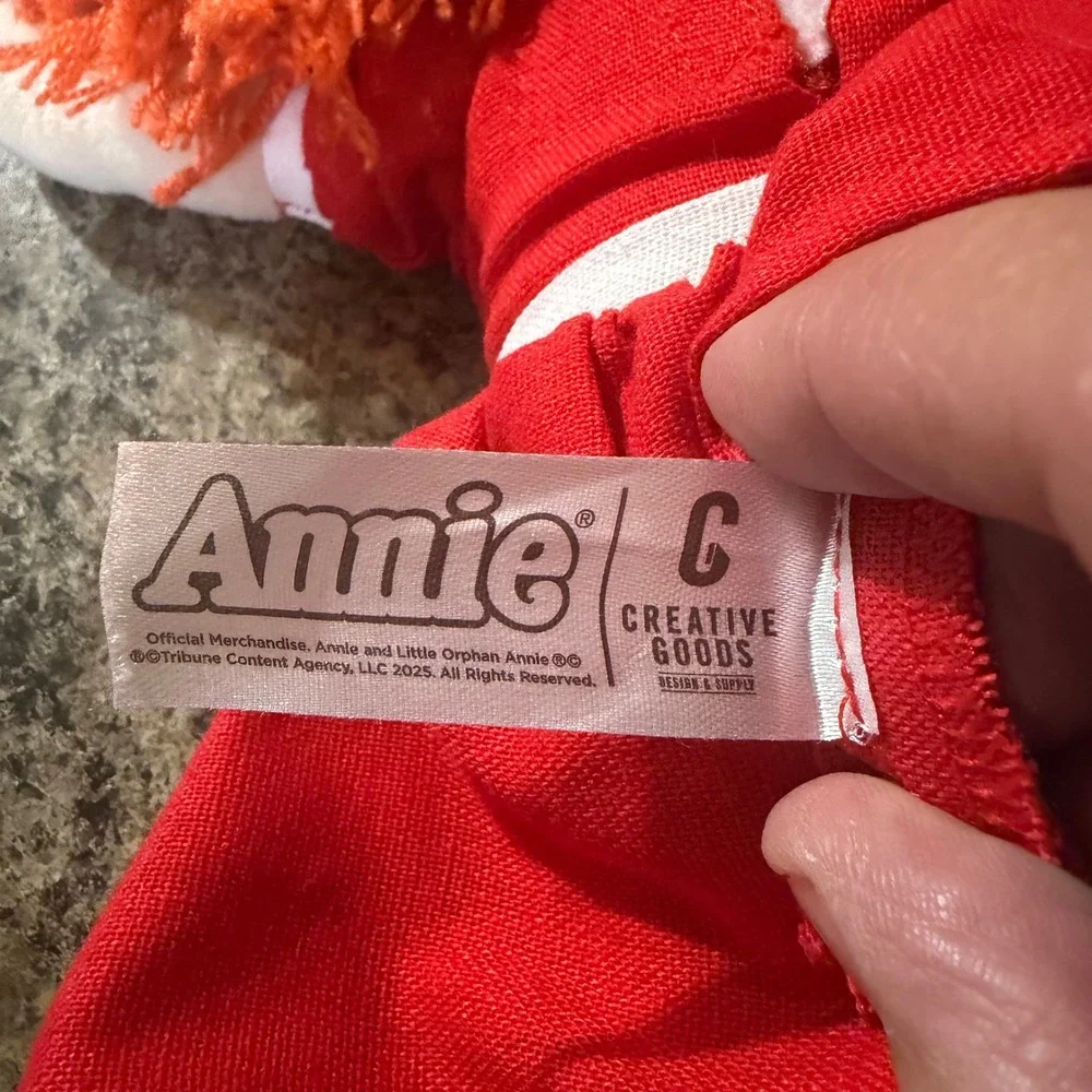 Annie the Musical Little Orphan Annie Plush Rag Doll Creative Goods Red Dress